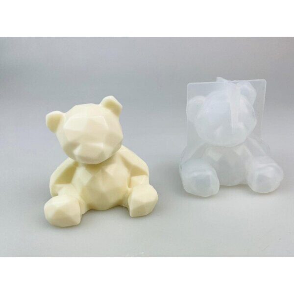 Силиконовый молд 3D «Геометрический мишка Большой»